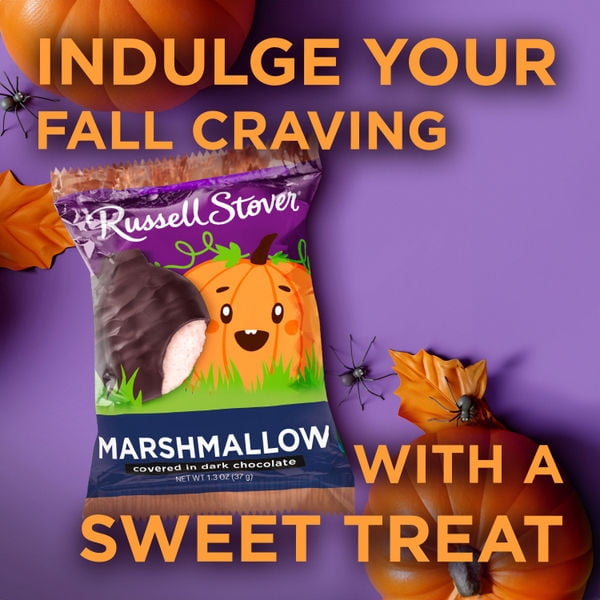 RUSSELL STOVER Halloween Dark Chocolate Raspberry Crème Pumpkin, 1.3 oz.