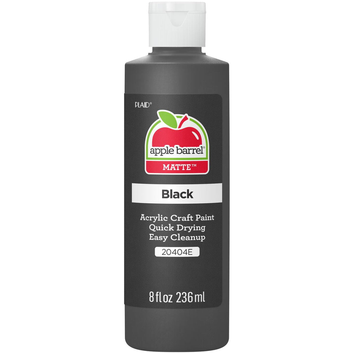 Apple Barrel Acrylic Craft Paint, Matte Finish, White, 8 fl oz
