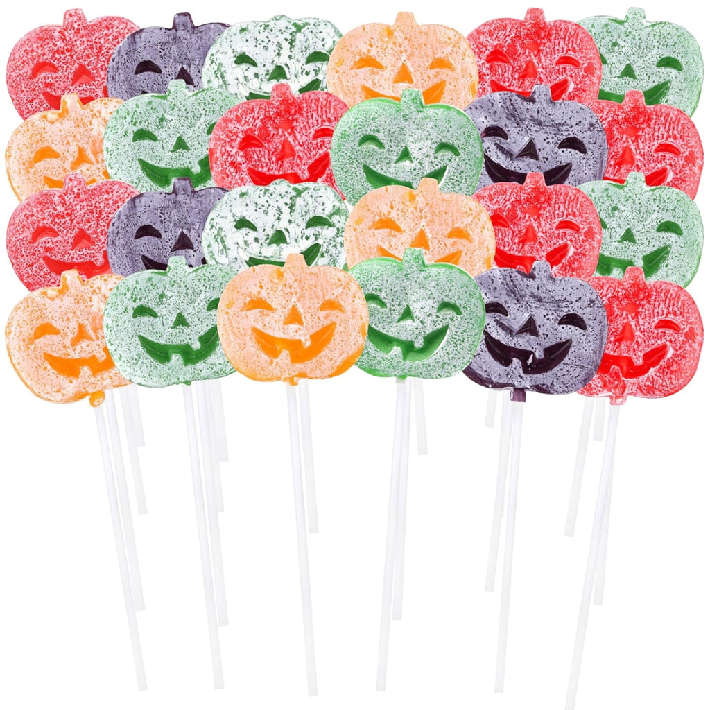 Pumpkin Tattoo Lollipops, Halloween Candy, 24 Count, 10.16 Ounce Box
