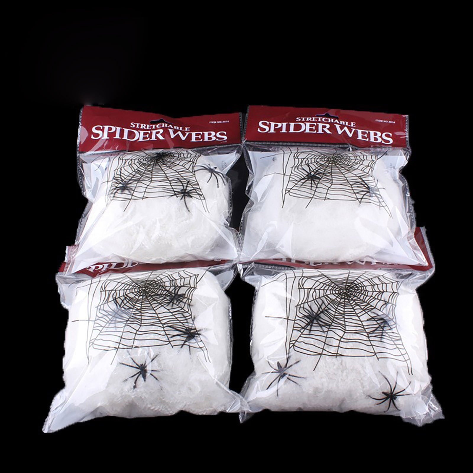 TERGAYEE Spider Web Decor,Luminous Spider Cotton, Super Stretch Cobwebs Creepy Halloween Indoor Outdoor Party Supplies, Halloween Decoration Venue Layout