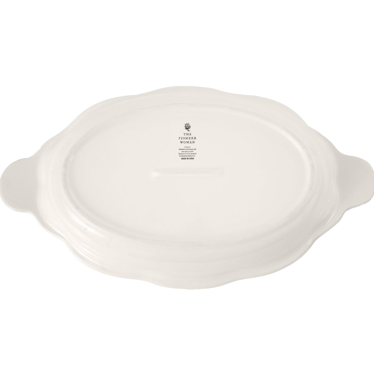 The Pioneer Woman 3-Quart Oval Pumpkin Stoneware Baker with Lid, Linen