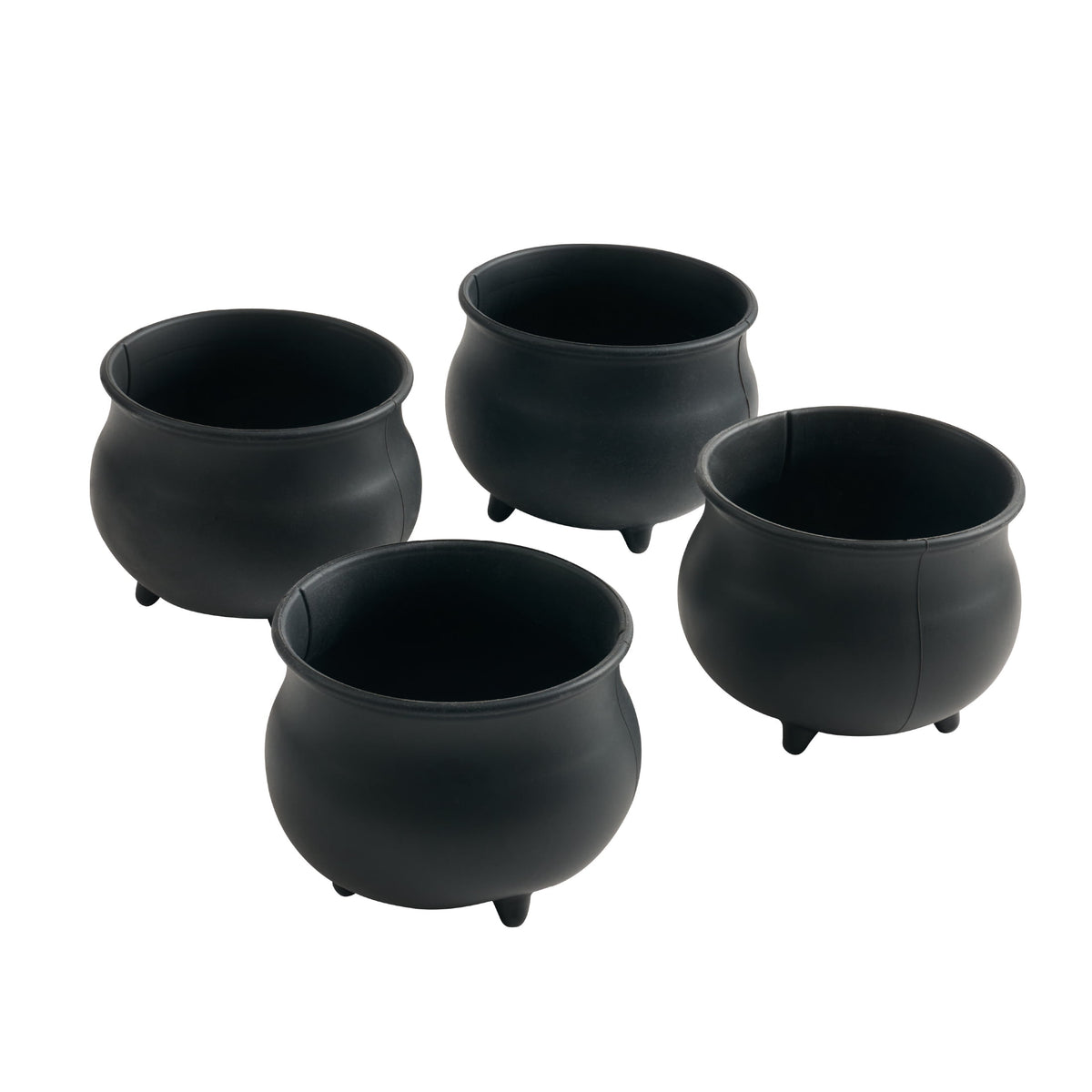 Way To Celebrate 4-Piece Silicone Cauldron Baking Cup Set, Black