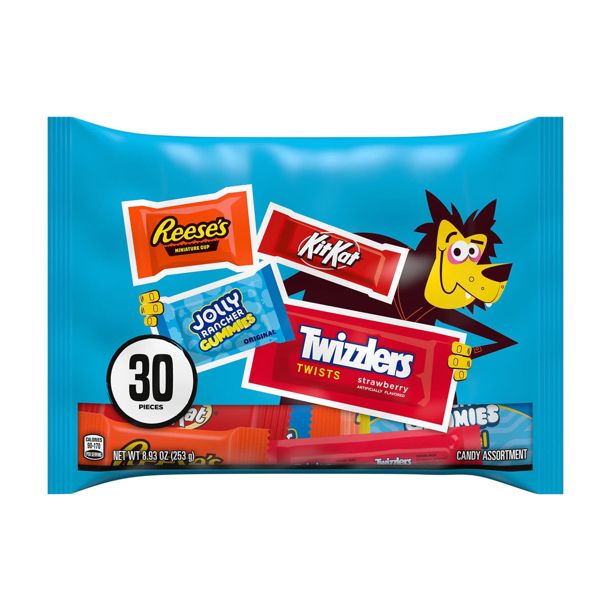 Hershey Assorted, Halloween Candy Variety Bag, 8.93 oz (30 pieces)