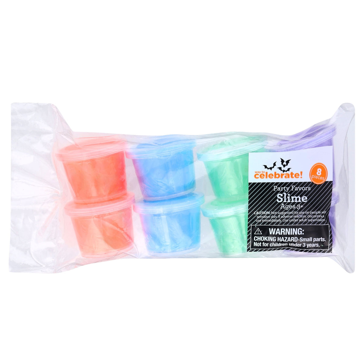 Slime Party Favors, Multicolor, 8 Count, Halloween by Way To Celebrate