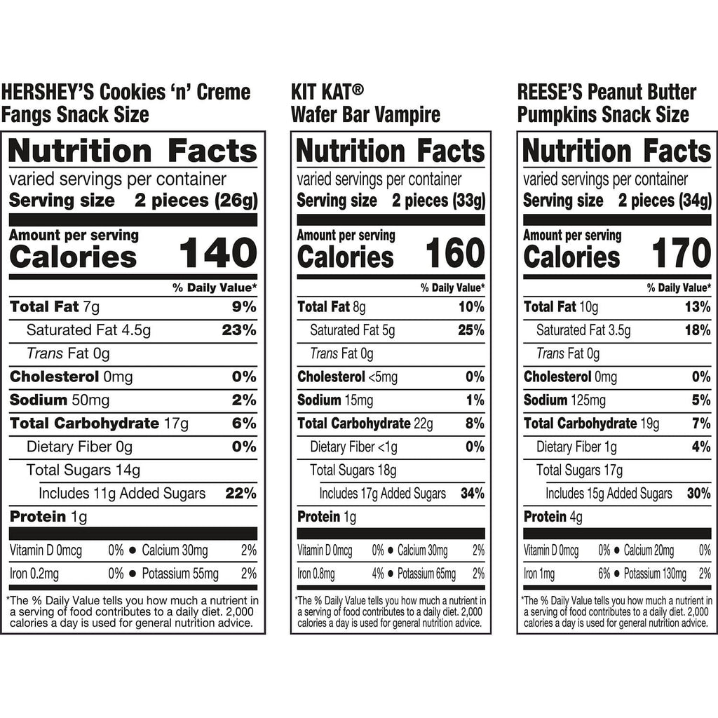 Hershey's, Kit Kat and Reese's Assorted, Halloween Candy Variety Bag, 10.74 oz (20 Pieces)