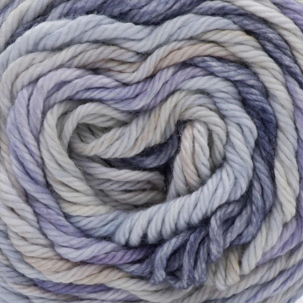 Peaches & Creme Stripey 4 Medium Cotton Yarn, Denim 2oz/56.7g, 102 Yards