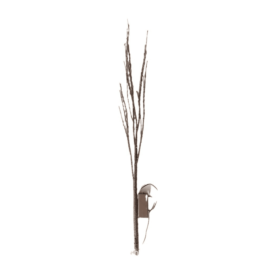 32-inch LED Fairy Light Branch with Timer Function - 50 Warm White LEDs, Battery-Operated Brown Branch, Suitable for Indoor/Outdoor Decorations, Perfect for Vases, Christmas, Parties, and Home Decor.