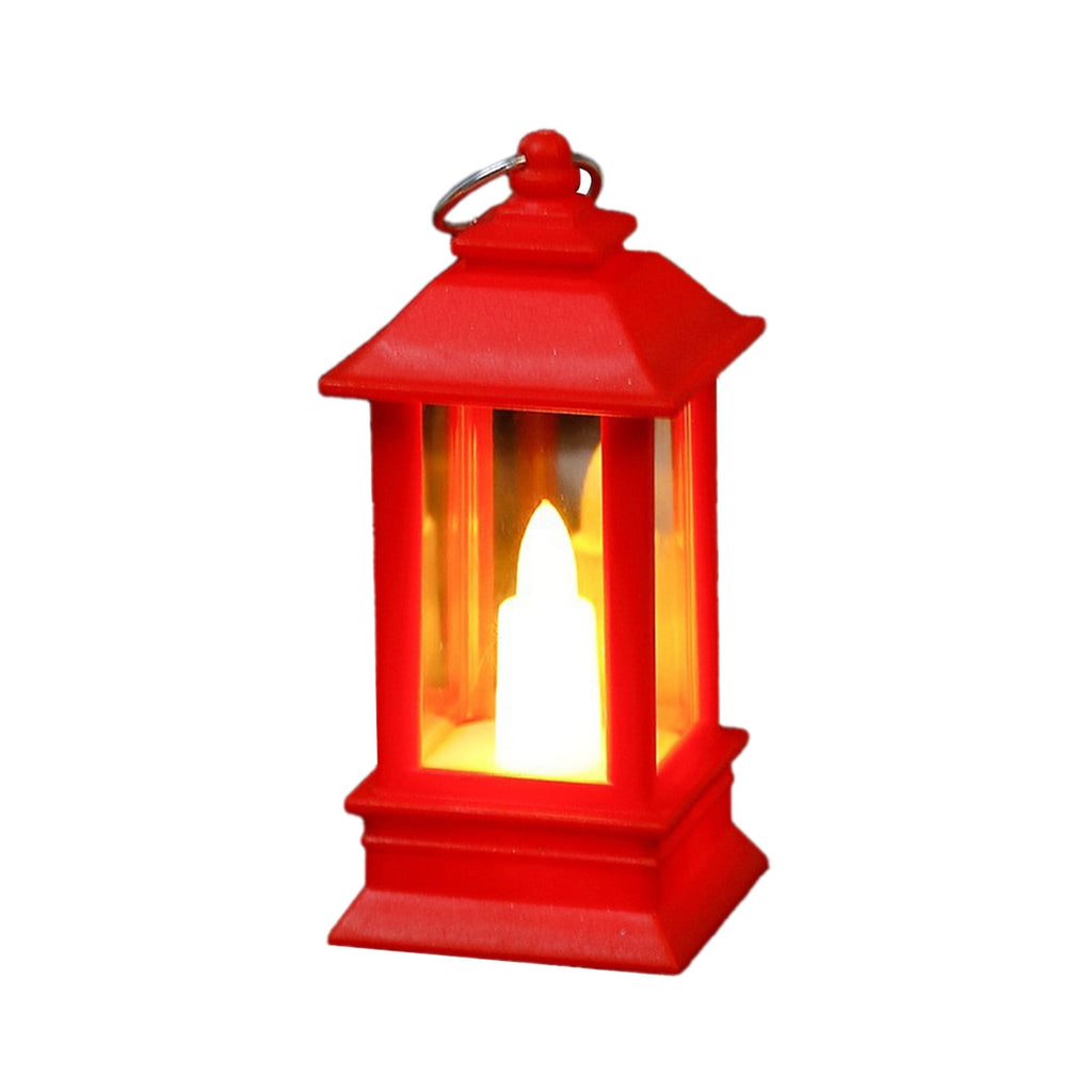 Lanterns Decorative Indoor & Outdoor- Black Candle Lantern, 3.7in Waterproof LED Lantern for Patio & Porch, Battery-Powered Hanging Vintage Lanterns with Timer for Weddings, Transparent