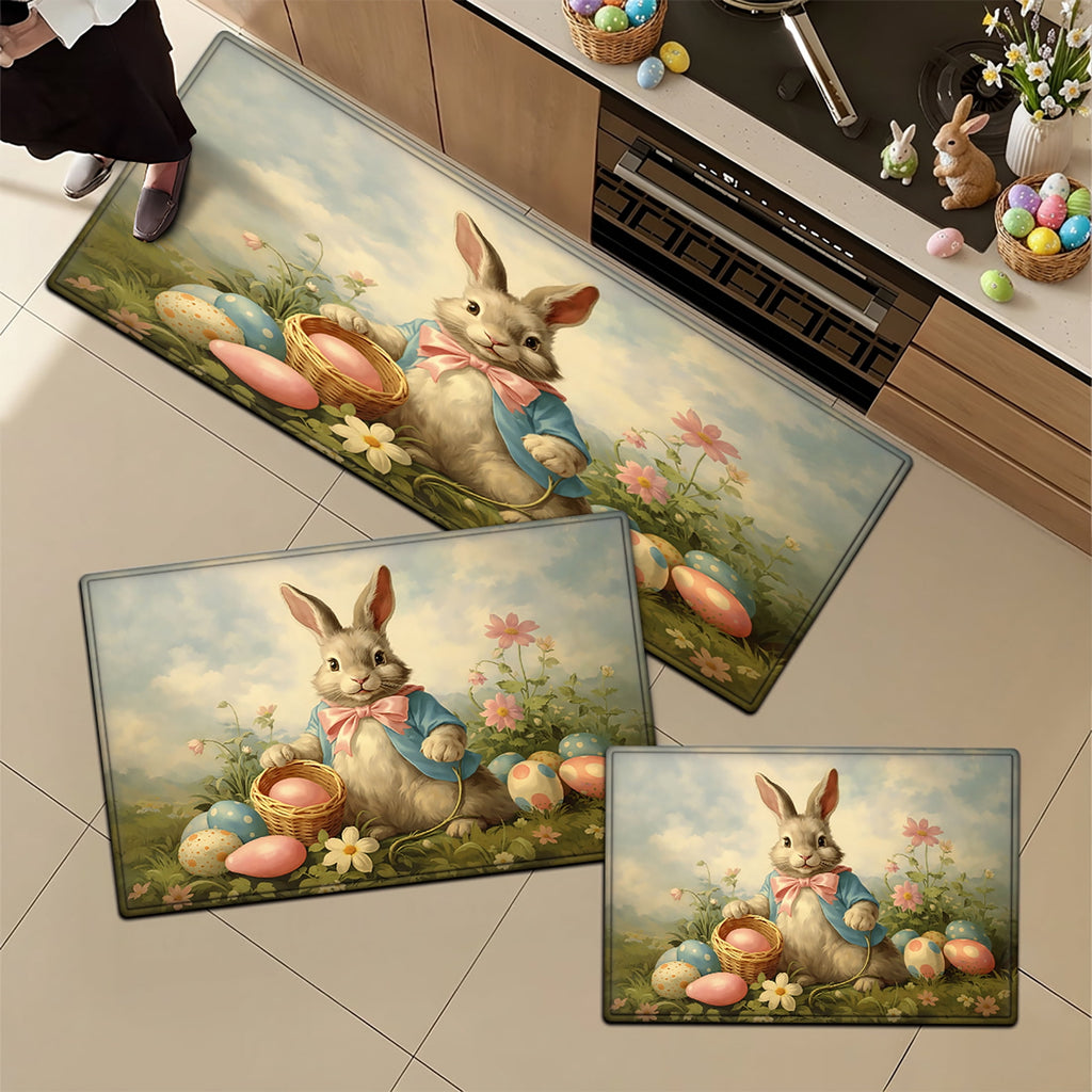 YIMEIS Halloween decoration Kitchen rugs Washable flannel Printed Area Rug and Mats DoorMats, bath mat,Autumn and Winter Festival Decoration-Halloween Undead 15.7'' x 23.6''
