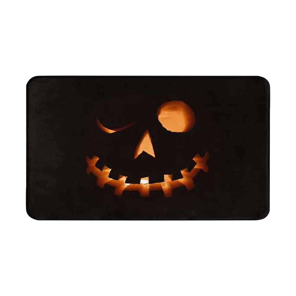 Halloween Welcome Doormat, Indoor Outdoor Entrance Floor Mat, Trick or Treat Decorations Doormat, Non Slip Halloween Decor Funny Mats
