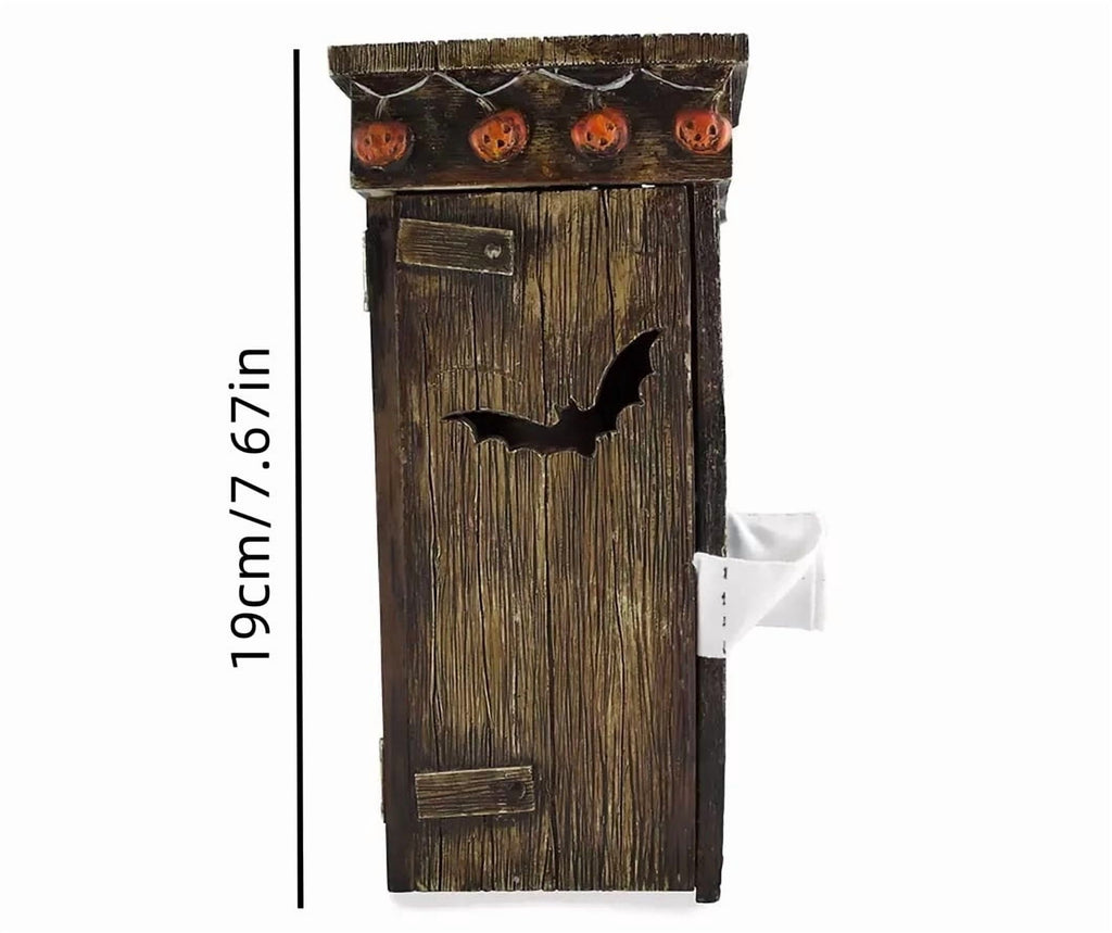 YiJuHui 2pcs Mummy Animated Decor Figurine, Halloween Props, Outhouse Mummy Statue, Halloween Decoration for Bathrooms Restaurant Hotel