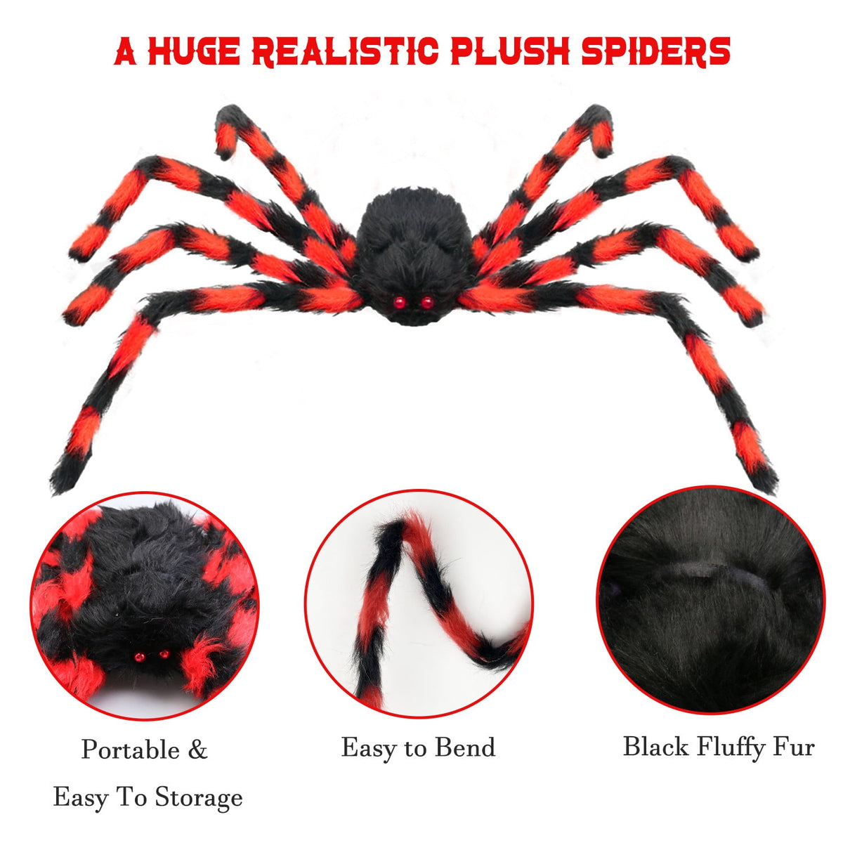 Innens 11.8ft Halloween 144 LED Purple Spider Web Lights with 35" Giant Spider Light up Cobweb Halloween Decorations for Indoor Ourdoor Garden Yard Home Patio (Black, 1Pc)