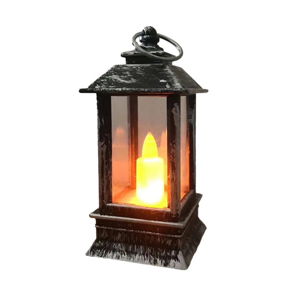 Vintage Lantern Decorative LED Flameless Candle, Hanging Lantern Portable Led Lantern for Indoor Outdoor Garden Yard Home Decor