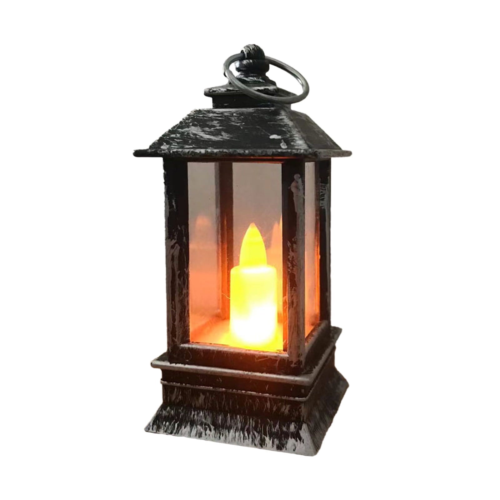 Vintage Lantern Decorative LED Flameless Candle, Hanging Lantern Portable Led Lantern for Indoor Outdoor Garden Yard Home Decor