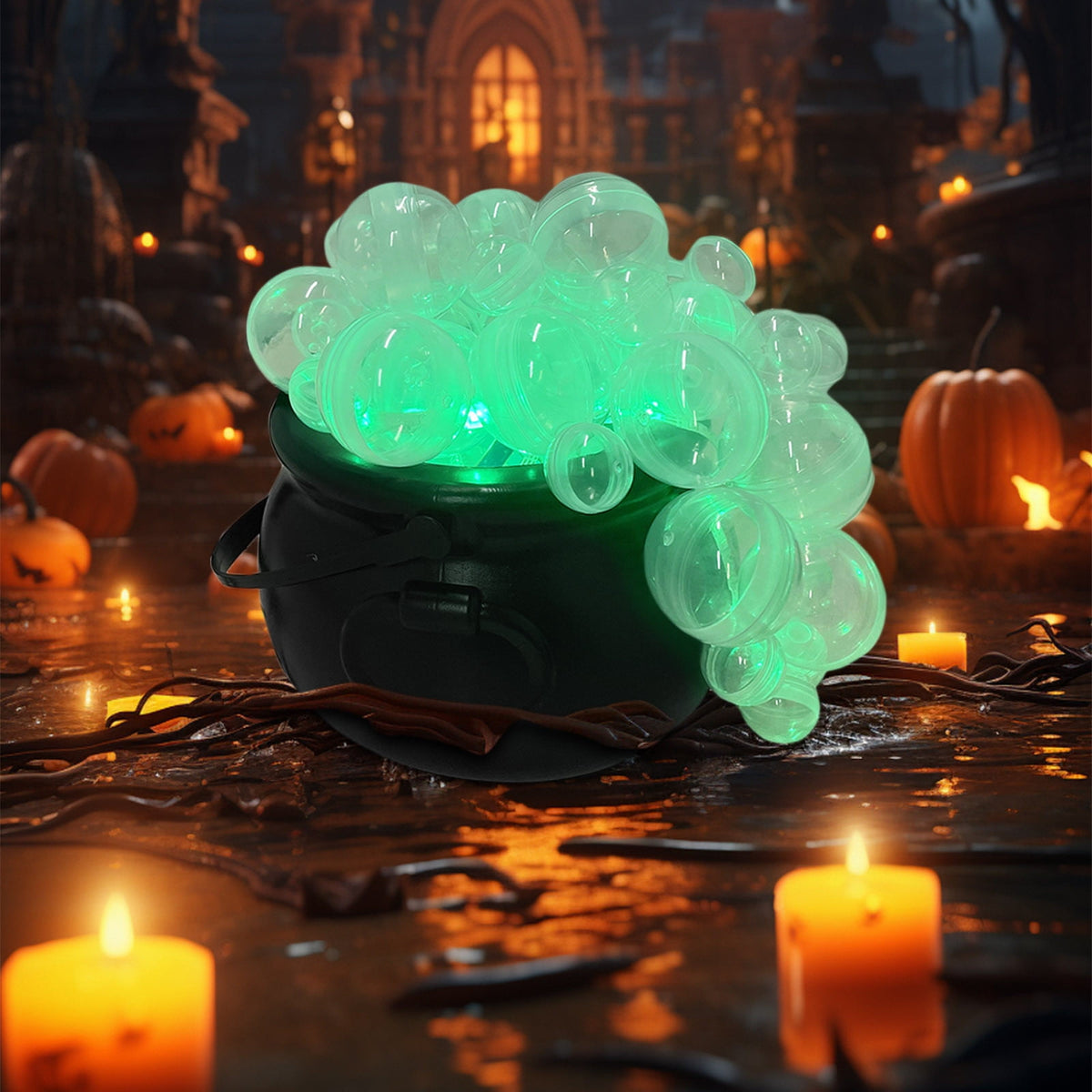 Muecwrye Halloween Decorations Outdoor, Halloween Clearance! Halloween Witches Cauldron on Tripod with Lights, DIY Bubbling Cauldron Set Decor for Home Porch Outside, Halloween Party Supplies