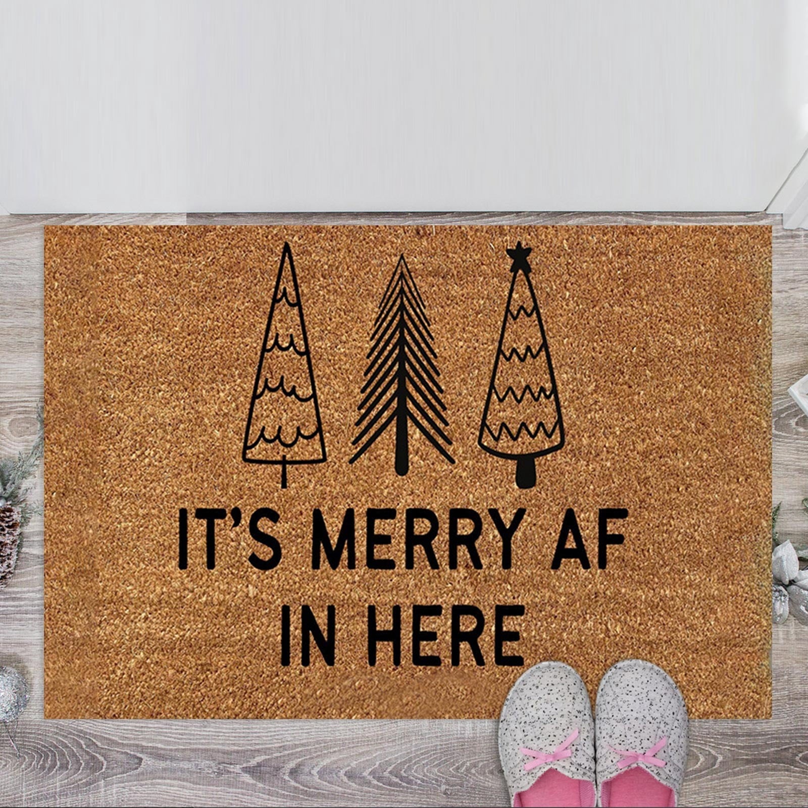 Jierger Happy Halloween Decorative Seasonal Fall Halloween Party Floor Mat for Home Halloween Indoor Outdoor for Thanksiving Decor Doormat Christmas Entrance Floor Mats 15.74 x 23.62 inch