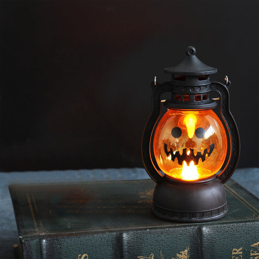 halloween decor Retro decorative battery light, flameless LED candle light, Halloween retro light, handheld Halloween light