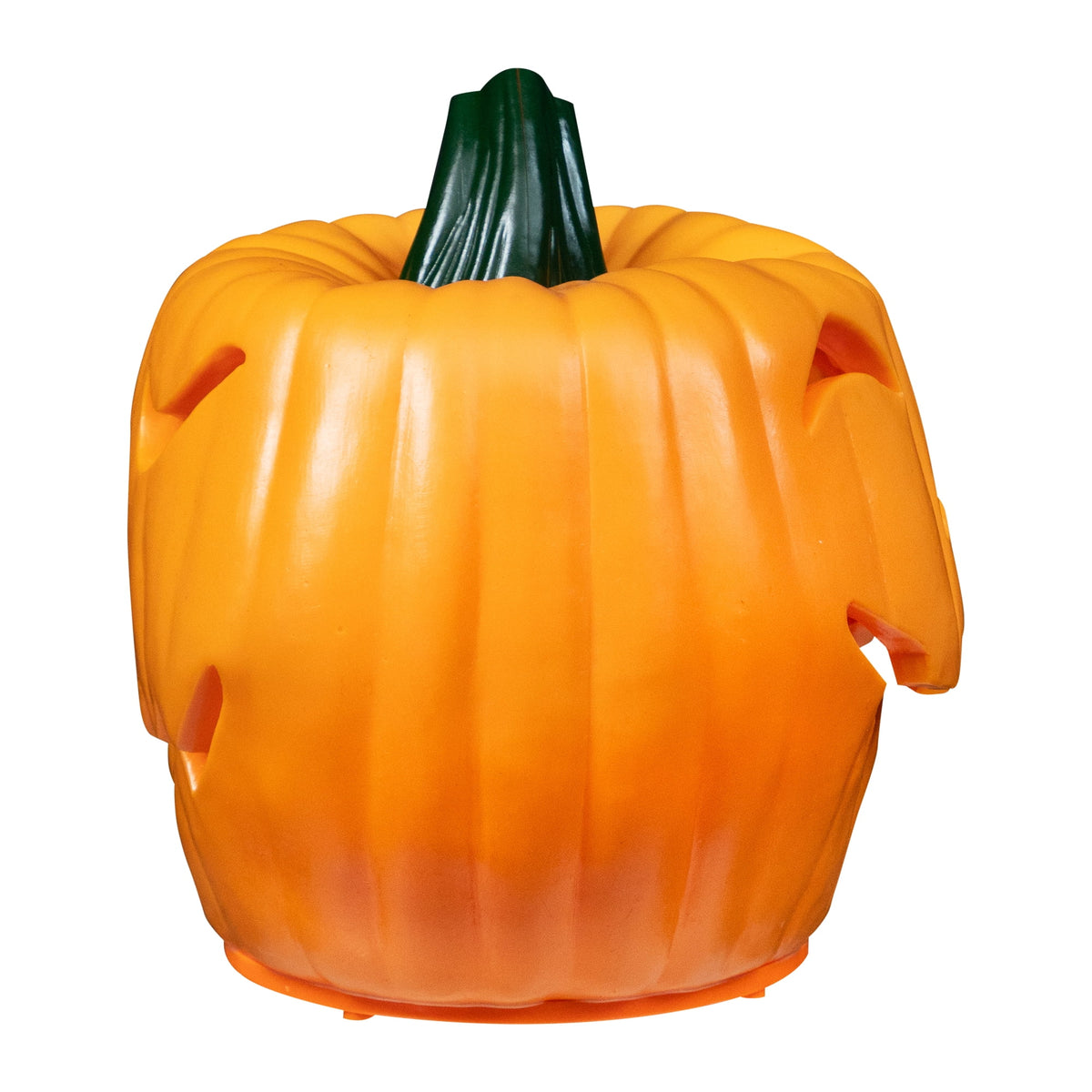 Northlight 9.75" Jack-O-Lantern Animated Double-Sided Halloween Pumpkin - Orange/Green