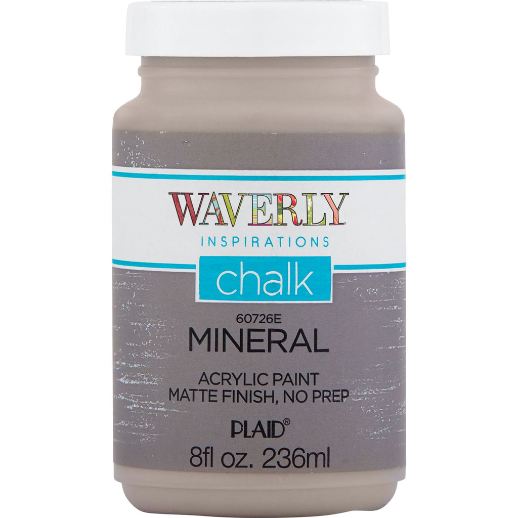 Waverly Inspirations Chalk Paint, Ultra Matte Finish, White, 8 fl oz