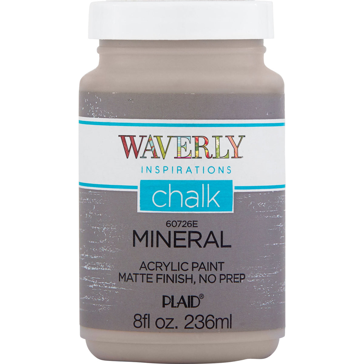 Waverly Inspirations Chalk Paint, Ultra Matte Finish, White, 8 fl oz