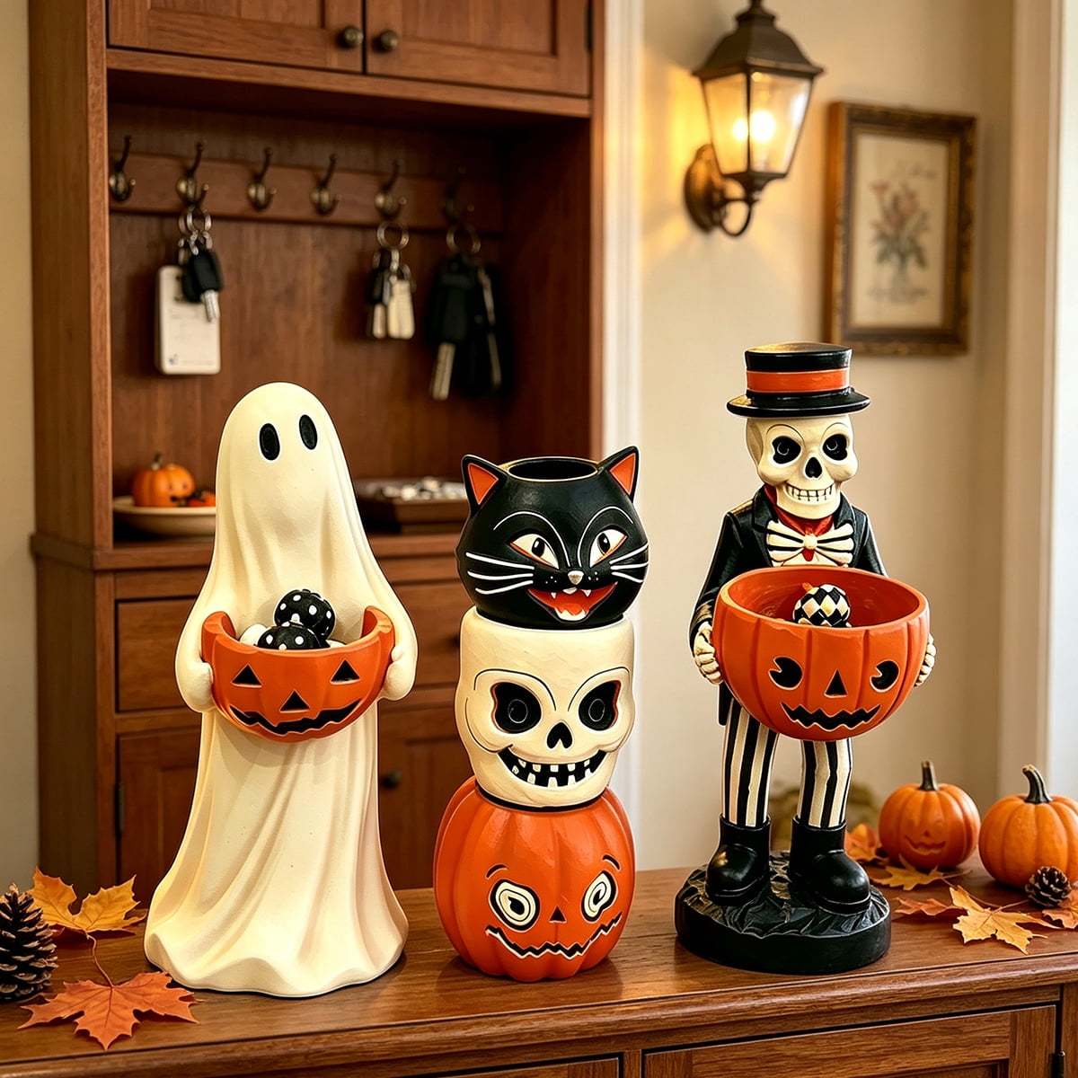 Ghost Night Light Halloween Decorations Bedside Night Light with Tap Control, Dimmable Nursery Decor Lamp, Fun Ghost Gift for K*ids, Halloween Room Decor, Ghost Lamp