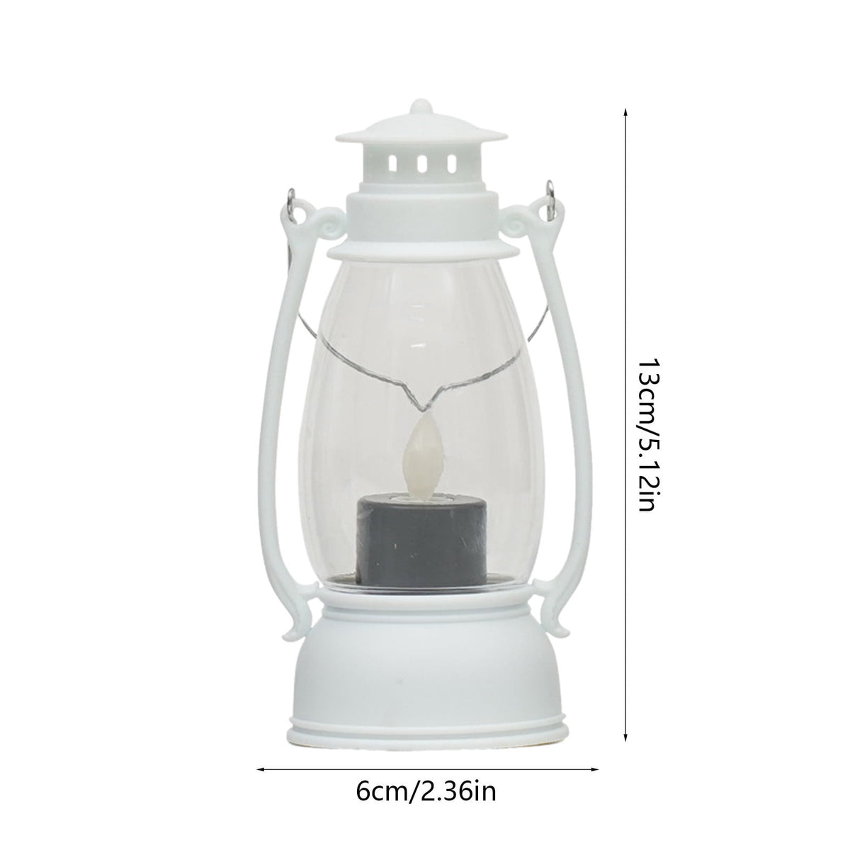 Diceymbol Vintage LED Candle Lantern Battery Operated Flickering Flame Light with Handle for Indoor/Outdoor, Old-Fashioned Colt Lamp Halloween Christmas Home Decor