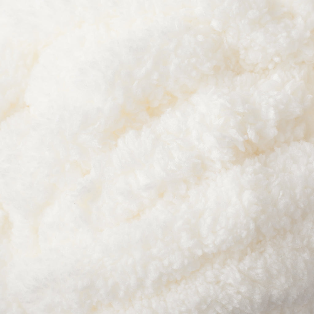 Mainstays Chunky Chenille Yarn, 31.7 yd, Ivory, 100% Polyester, Super Bulky