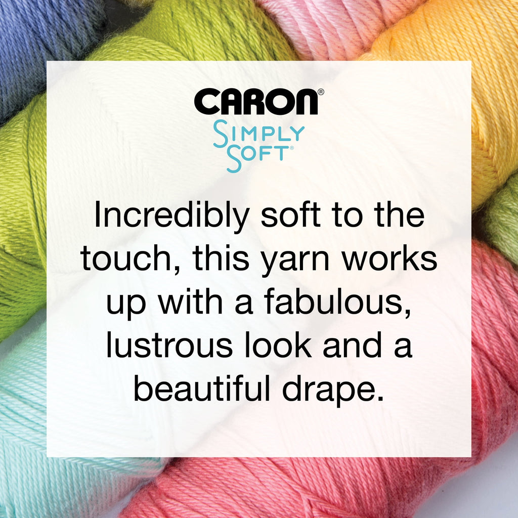 Caron® Simply Soft® Yarn, #4 Medium Acrylic Yarn, 6oz/170g, 315 yds, Soft Pink