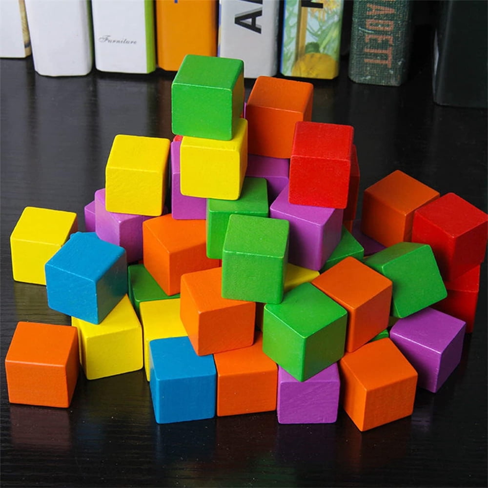 2 Inch Wooden Cubes,Wooden Blocks for Arts and Crafts and DIY Projects,Natural Pine Wood Square Blocks,Topboutique Unfinished Wood Blocks for Wood Crafts,8 Pcs
