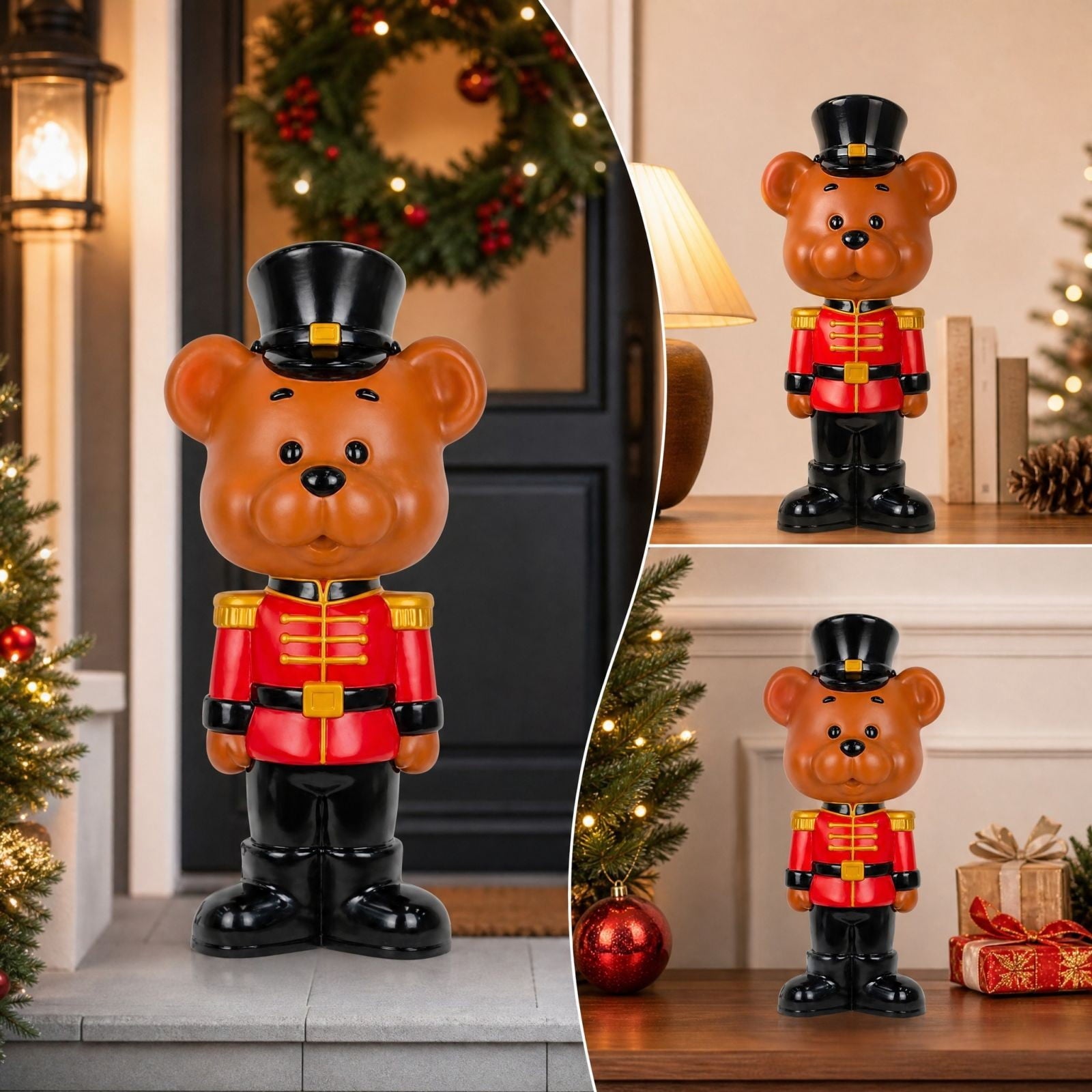 Clearance! Christmas Golden Retriever Statue with LED Lights, Cute Dog Holding Puppy Figurine, Christmas Decoration Indoor Outdoor, Gift for Kiddo Adults