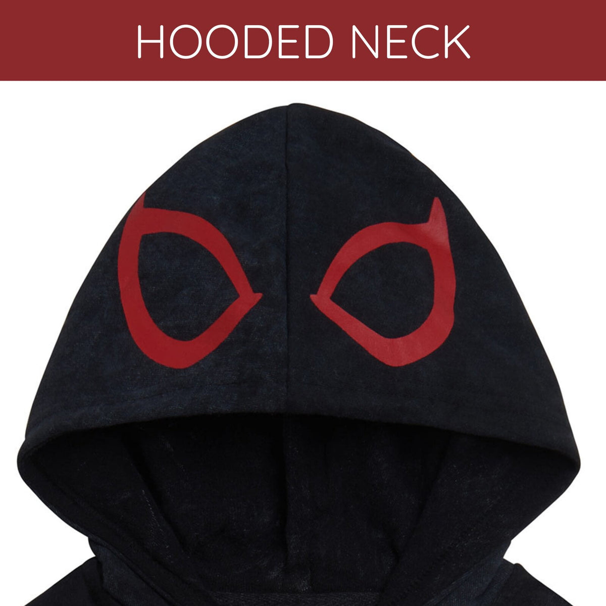 Marvel Spider-Man Little Boys' Cosplay Fleece Zip-Up Hoodie Miles Morales Black