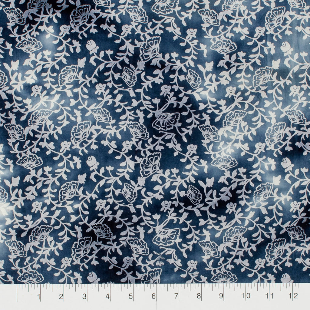 Create It 18"x21" Cotton Batik Precut Sewing & Craft Fabric Bundle, Blue 5 Piece