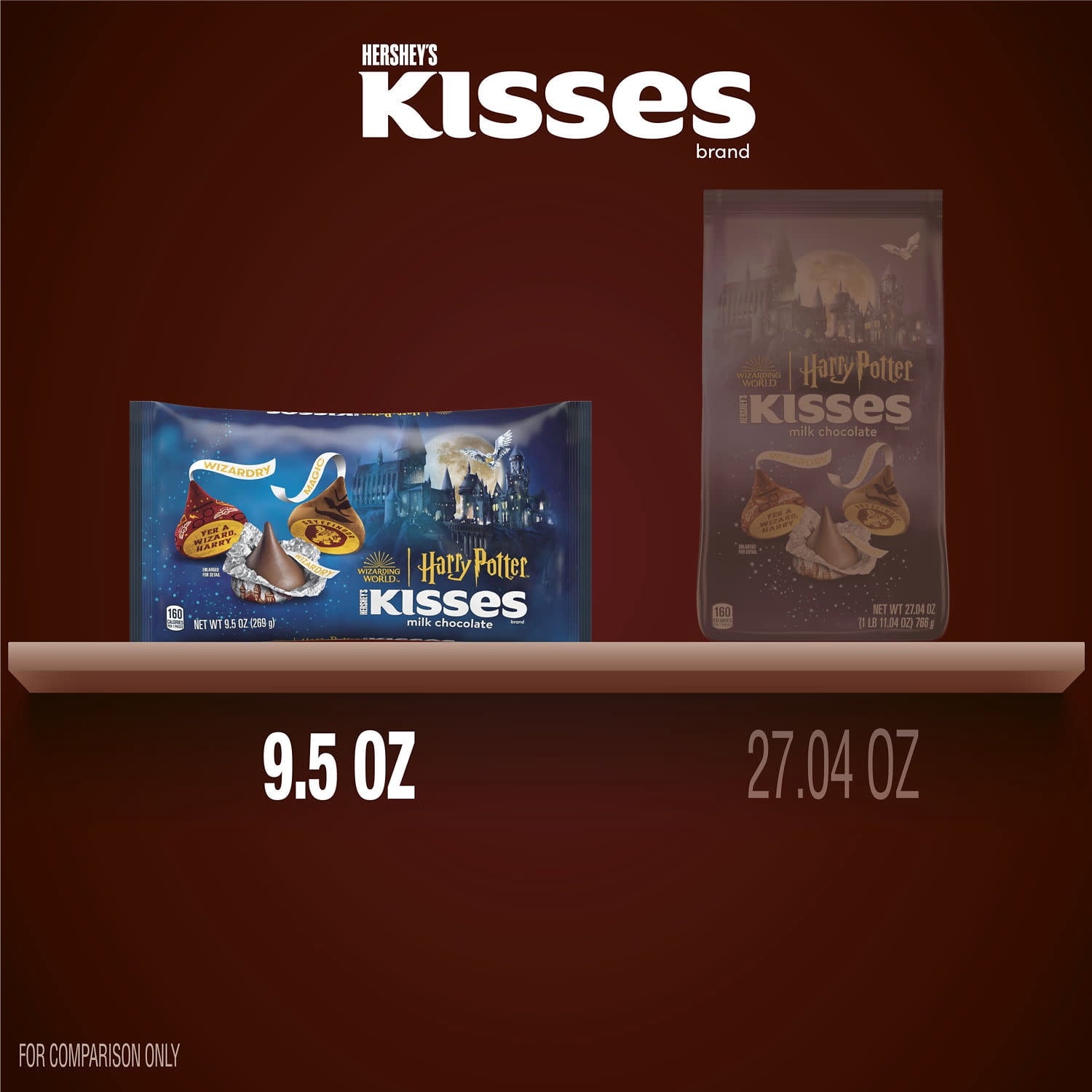 Hershey's Kisses Milk Chocolate Harry Potter™ Halloween Candy, Bag 9.5 oz
