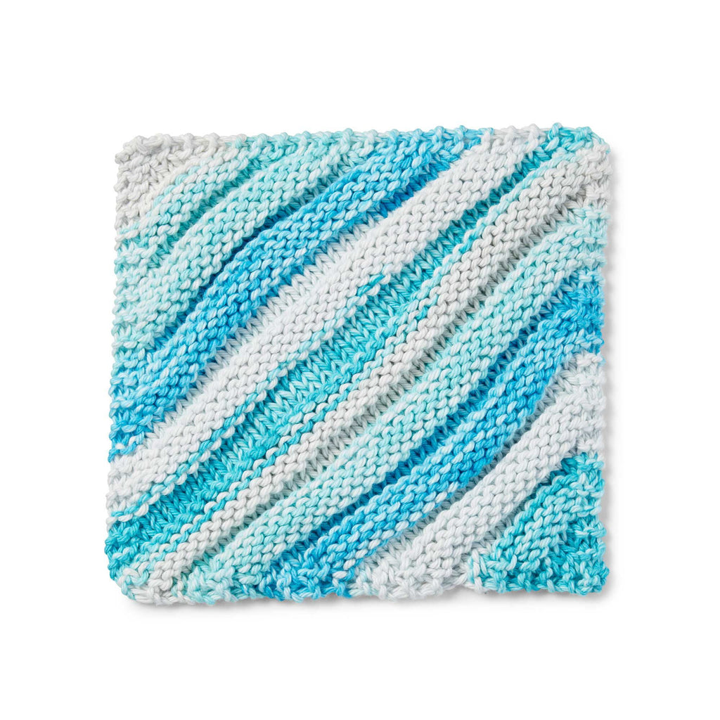 Peaches & Creme Stripey 4 Medium Cotton Yarn, Denim 2oz/56.7g, 102 Yards