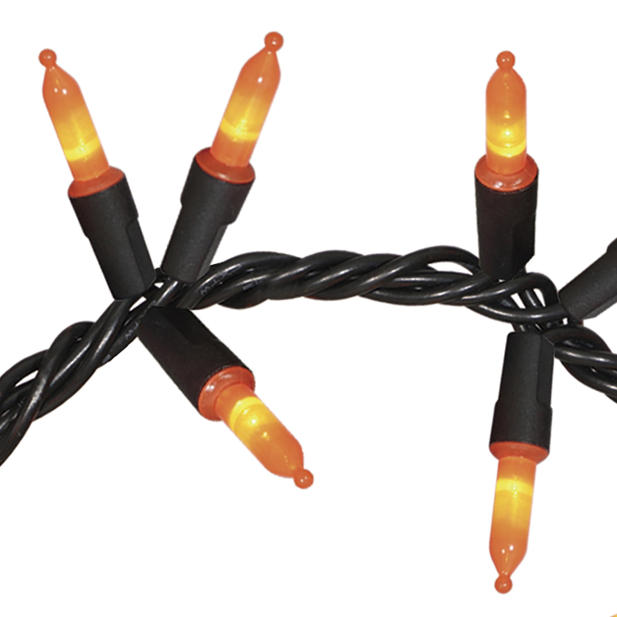 Indoor/Outdoor 90-Count LED Garland Lights, Orange, 9', Halloween by Way To Celebrate