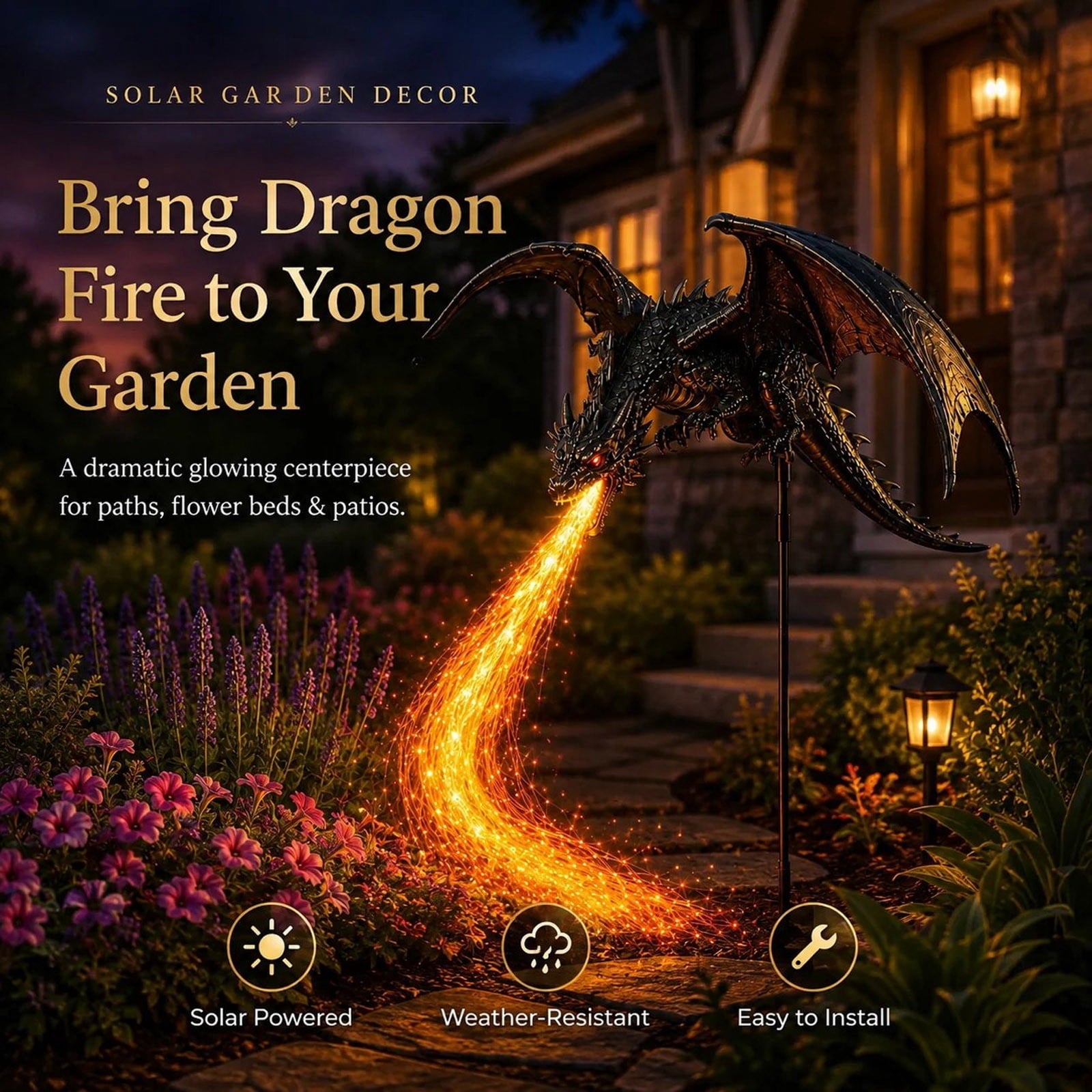 Halloween Witch Cauldron Garden Stake Lights, 2.7Ft LED Color Waterfall-Style Light Flow Flying Witch Garden Stake, Waterproof Weather Resistant Projector Lights for Outdoor Yard, Lawn, Pathway
