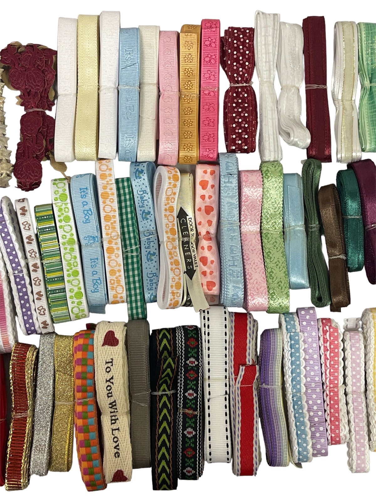 Charmed Set of Assorted 3/8, 1/2" Ribbon 96 bunches 192 Yards! Arts, Craft and Scrapbooking!