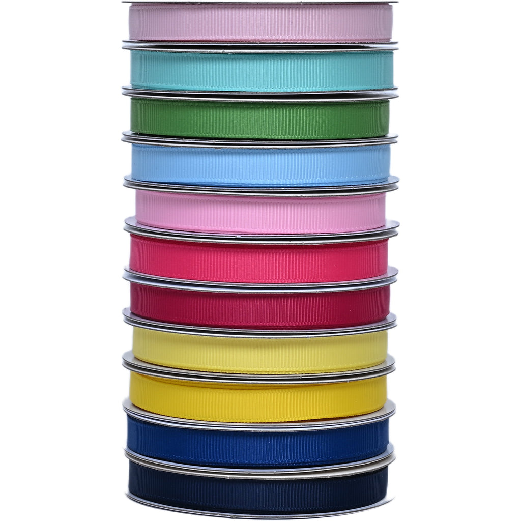 Gwen Studios 3/8" Blue Grosgrain Ribbon, 6 Yards