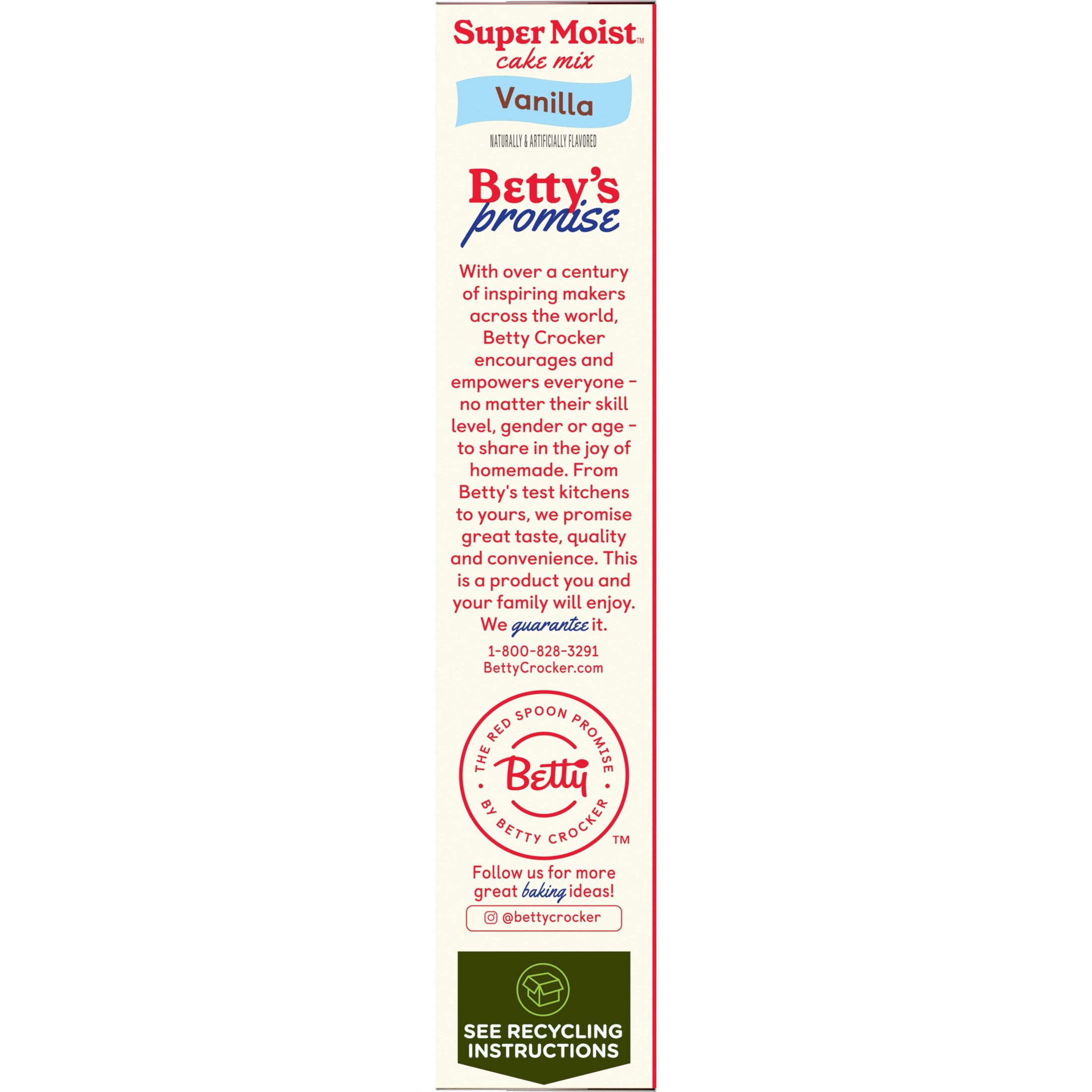 Betty Crocker Favorites Super Moist Vanilla Cake Mix, 13.25 oz