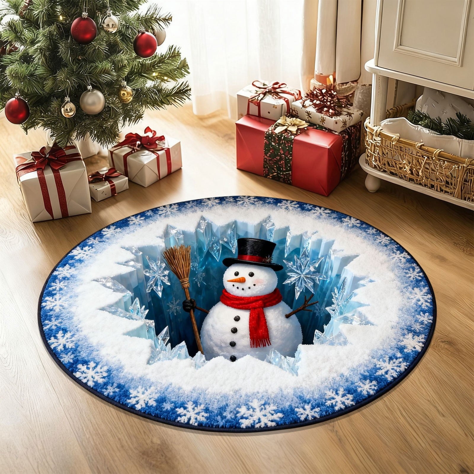 Mats Savings YZEGDCH Christmas Reindeer Rugs- Green Rugs for Living Room Christmas Doormat Indoor Outdoor Entrance Floor Rug Non Slip Winter Christmas Decor Rubber Welcome Mats