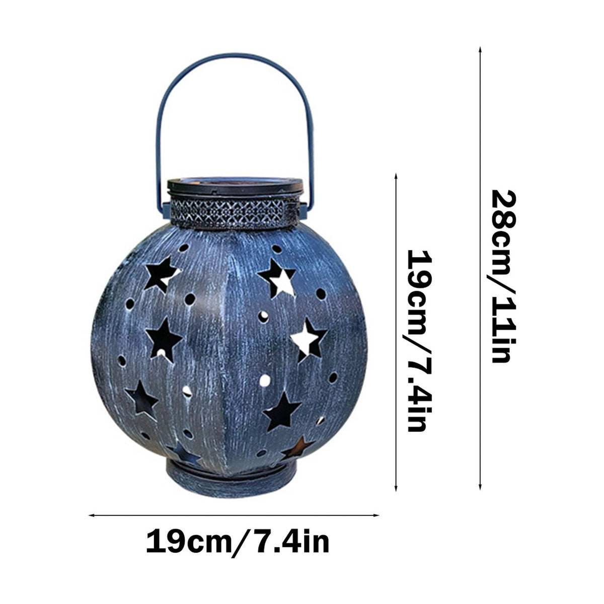 xjwjuw Solar Outdoor Table Lantern, Flickering Flame Warm Light & Solar-Powered, Weather-Resistant Metal Construction, Decorative LED Tabletop Lamp for Garden, Patio and Yard