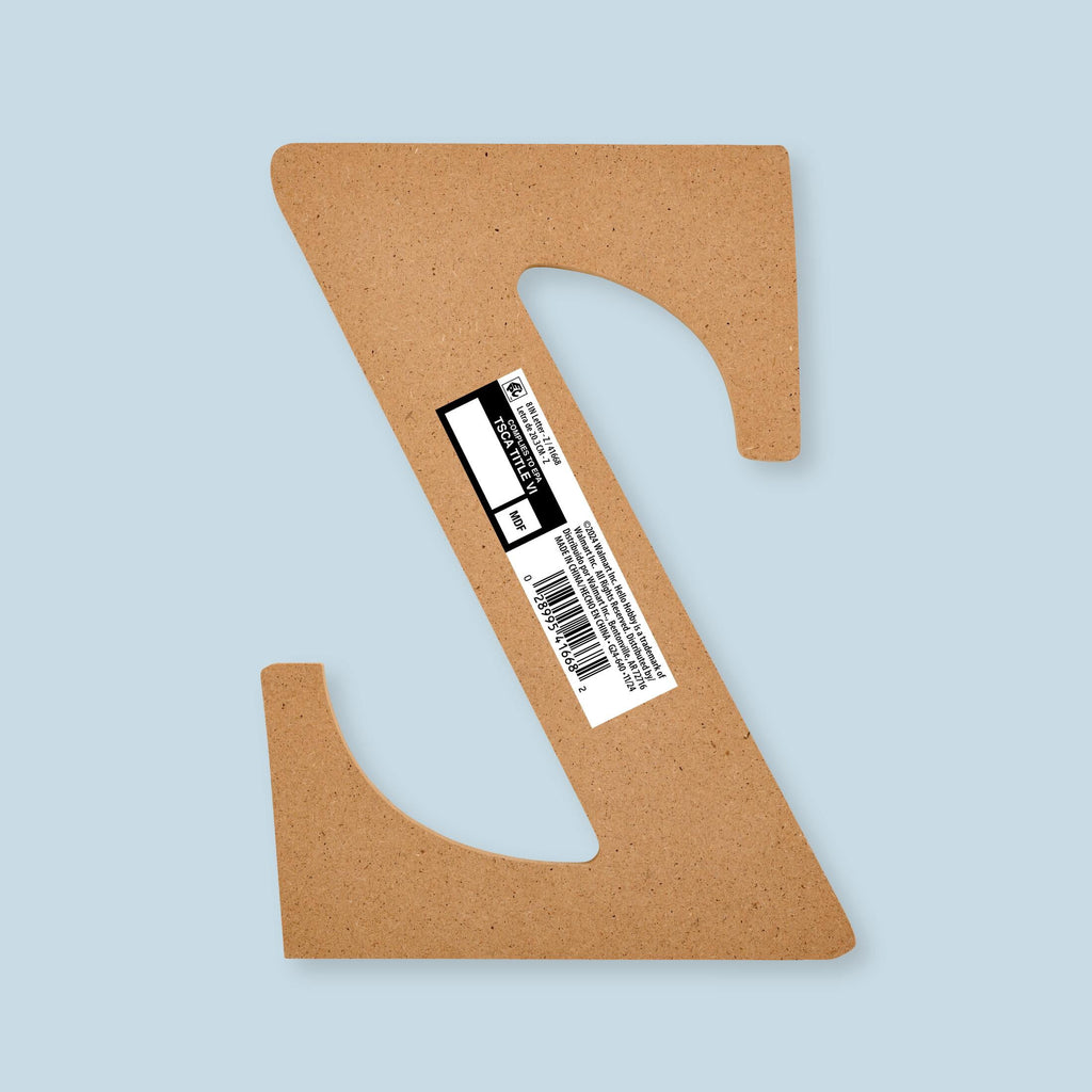 Hello Hobby Surfaces Unfinished Wood MDF Letter A, 8 in