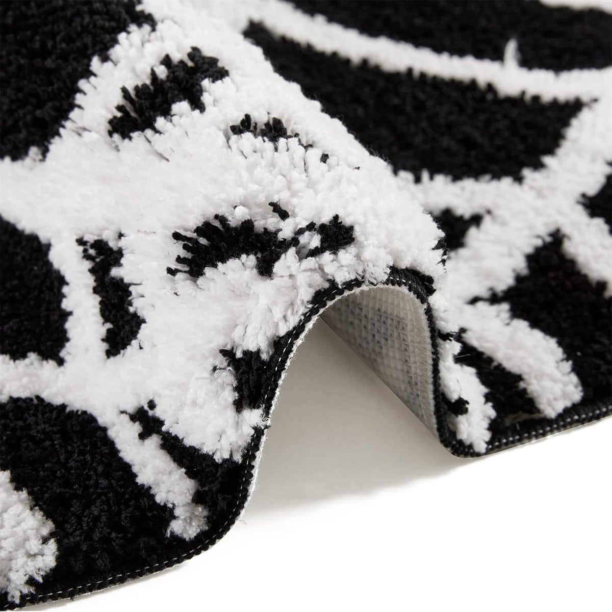 Halloween Spider Web Bath Mat,Bath Mat Non-Slip Rugs Spiderweb Rug Machine Washable Goth Bath Mat Area Rugs Gothic Rug for Front Door, Bedroom,Living Home
