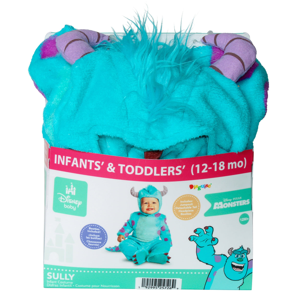 Disney Monsters Inc. Sulley Halloween Costume for Children, Infants Size 12-18M, by Disguise