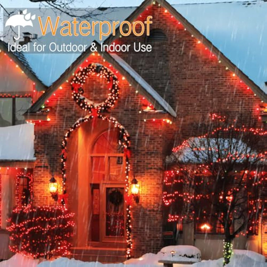 Wick's Outdoor Living LED 5MM Orange Holiday Lights, 24 FT in length, 70 CT, and 6 different color options