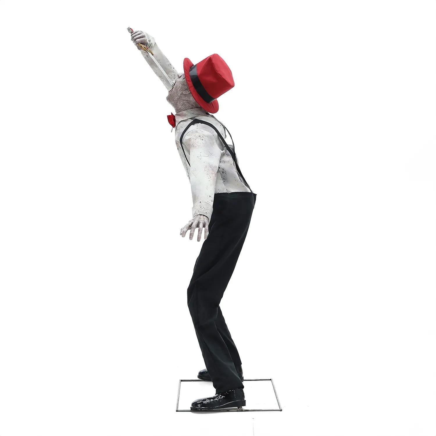 Seasonal Visions 6 ft Sword Swallower Animated Prop - White
