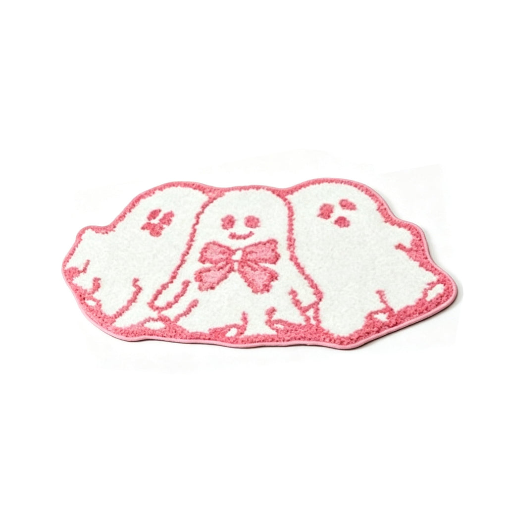 WWC Halloween Door Mat, 32x20 inch Halloween Decor Thick Non Slip Ghost doormat, Entryway Rug for Fall Party Indoor Outdoor Front Porch