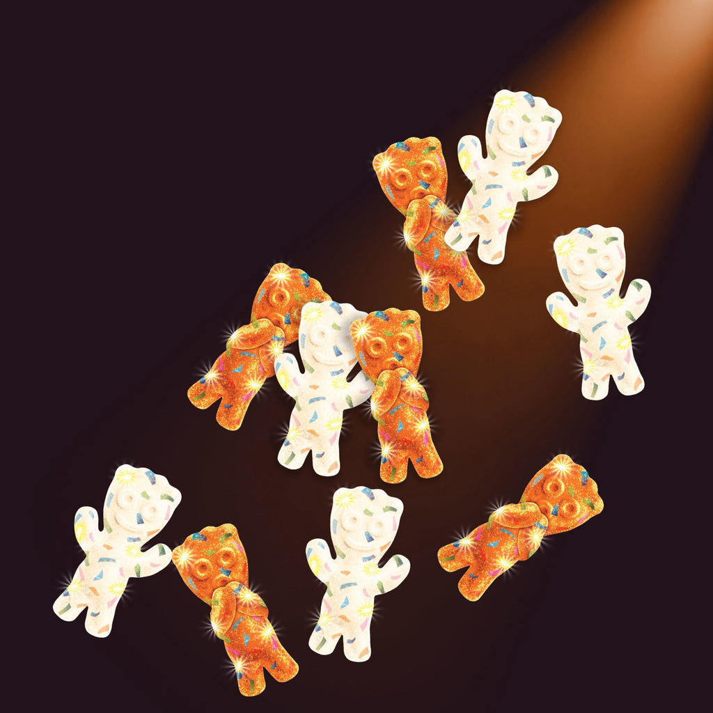 SOUR PATCH KIDS Glow Ups Ghosts Soft & Chewy Gummy Halloween Candy, 8.37 oz