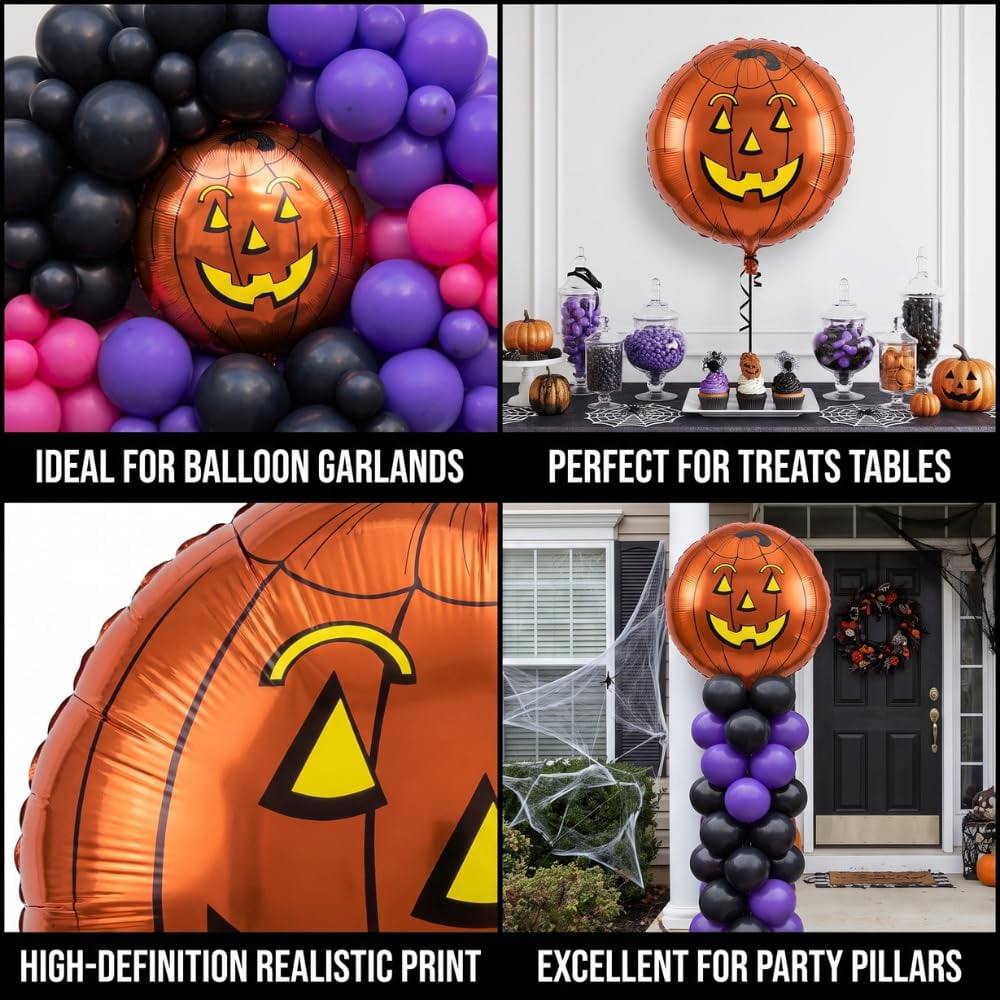 PMU Halloween Flying Ghost 24 Inch Mylar-Foil Balloon (10/pkg) Pkg/1