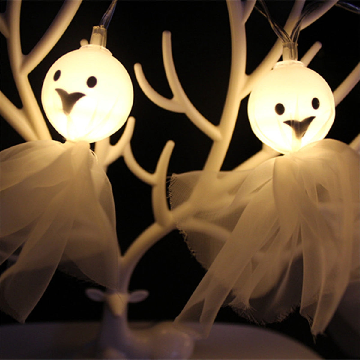 Vikakiooze Halloween Dress Up Ghosts Props Lights Pumpkin Lanterns Ghost Festival Decoratio๐๐